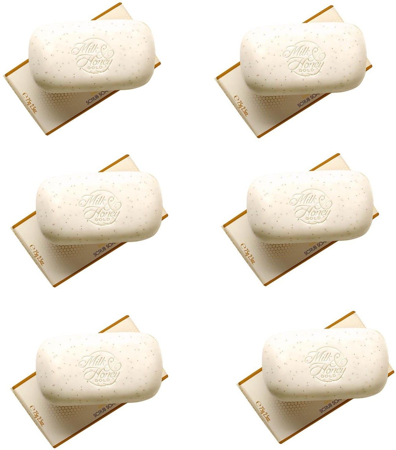 oriflame Milk & Honey Gold Exfoliating Scrub Soap Bar (Set of 6)-picture-12
