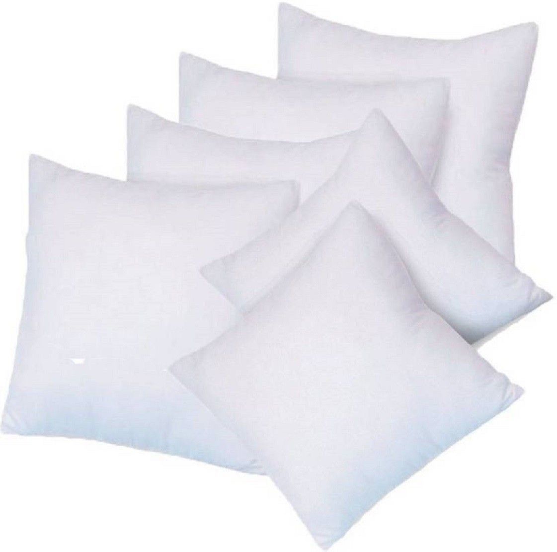 Polyester Fibre Solid Cushion Pack of 6