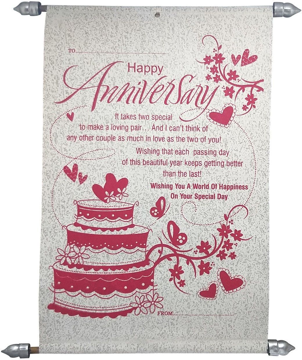 natali traders Couple Anniversary Scroll Card - Greeting Card-picture-16