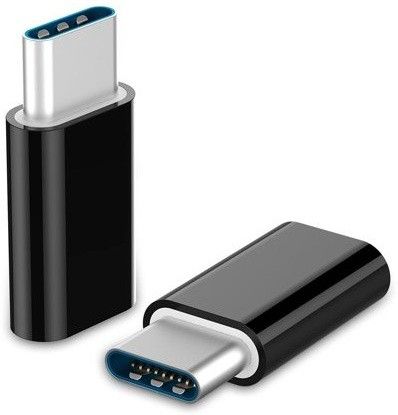 HexaGear Black Full Metal Body USB-C Adapter Connector USB Type C Male to Micro USB Female Adapter Charge Sync Converter Phone Converter