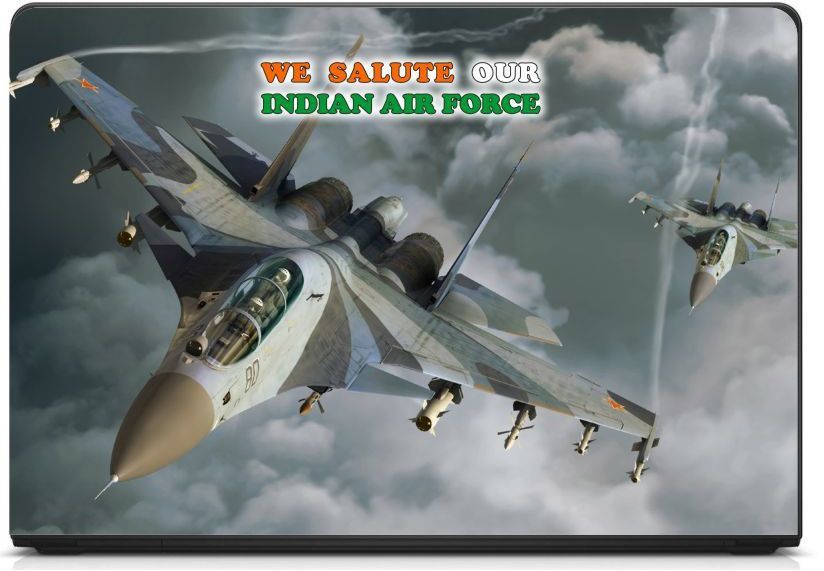 Anweshas Premium Quality, HD, UV Printed, Laminated, Protected, Bubble Free, Scratchproof, Washable, Easy to Install Laptop Skin/Sticker/Vinyl/Cover for 16 inches on 3M Vinyl (We Salute Our Indian Air Force) vINYL Laptop Decal 16-image-9