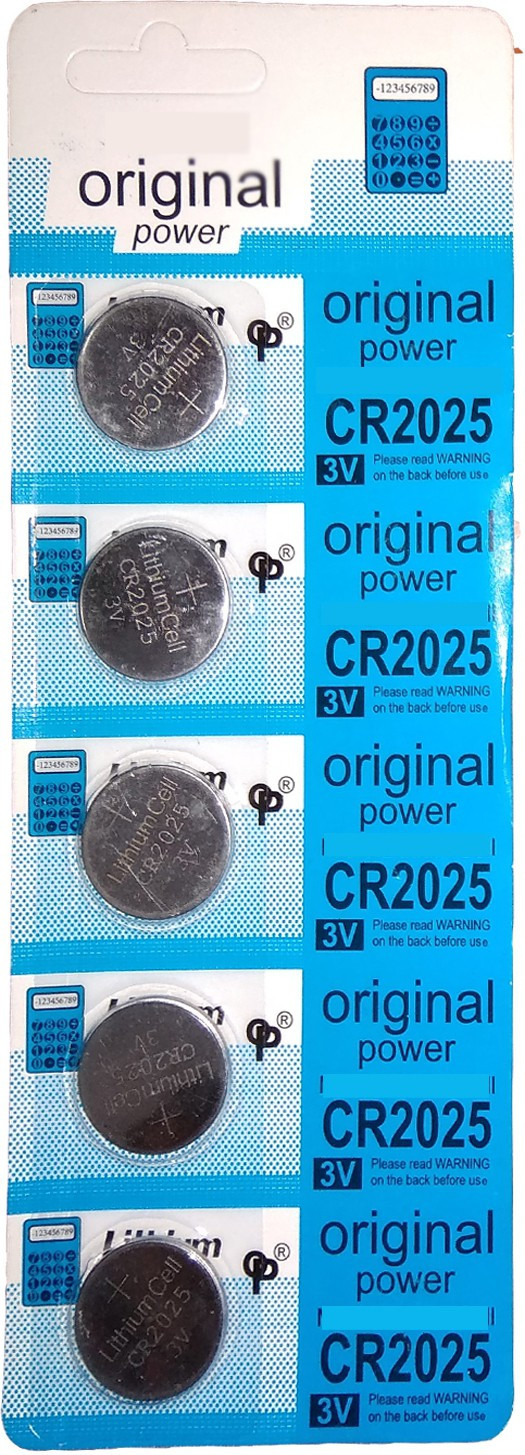 YTM 5 Pcs CR 2025 3V Micro Lithium Button Coin Cell Camera Battery Charger image 1