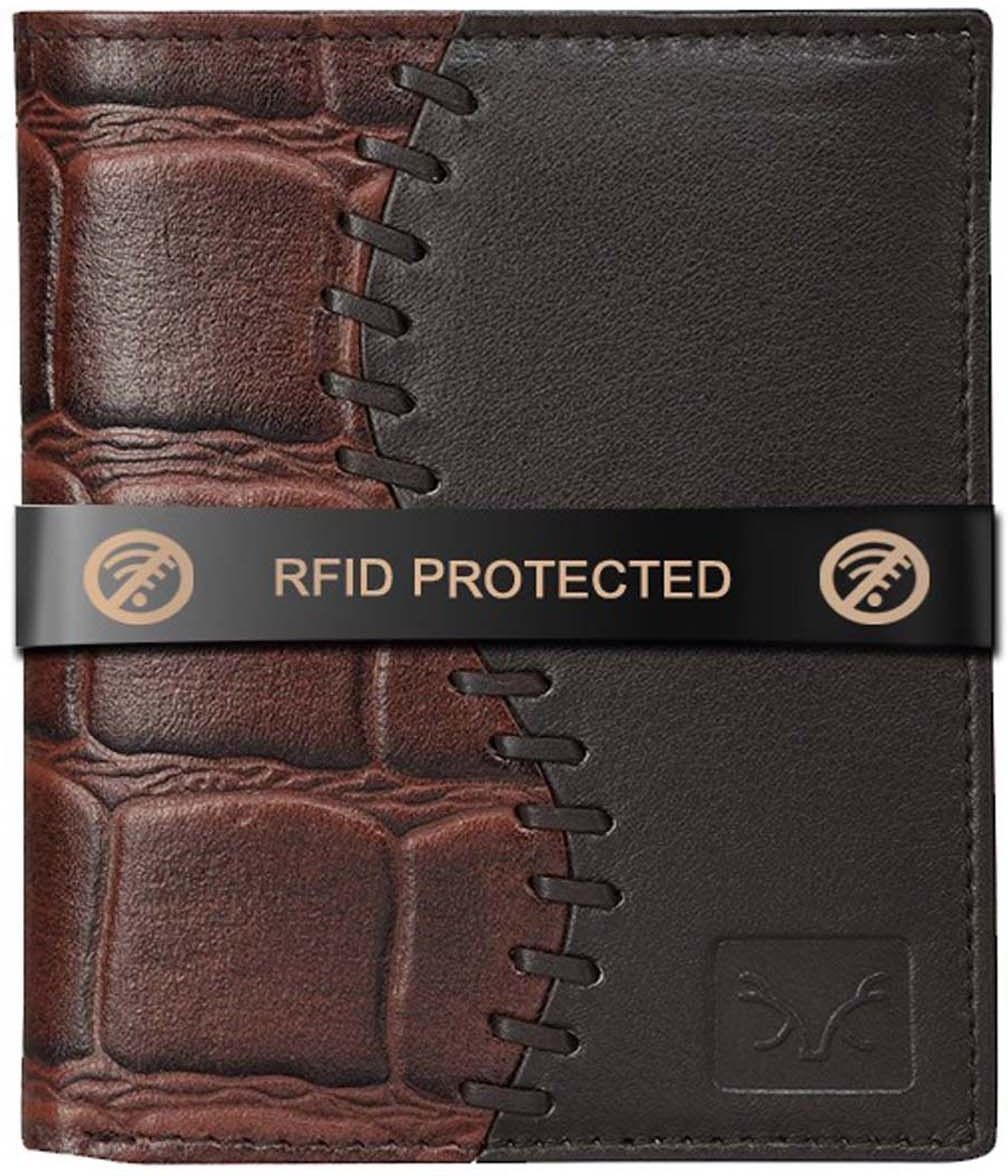 al fascino Men Brown Genuine Leather RFIDWallet - Mini-picture-5