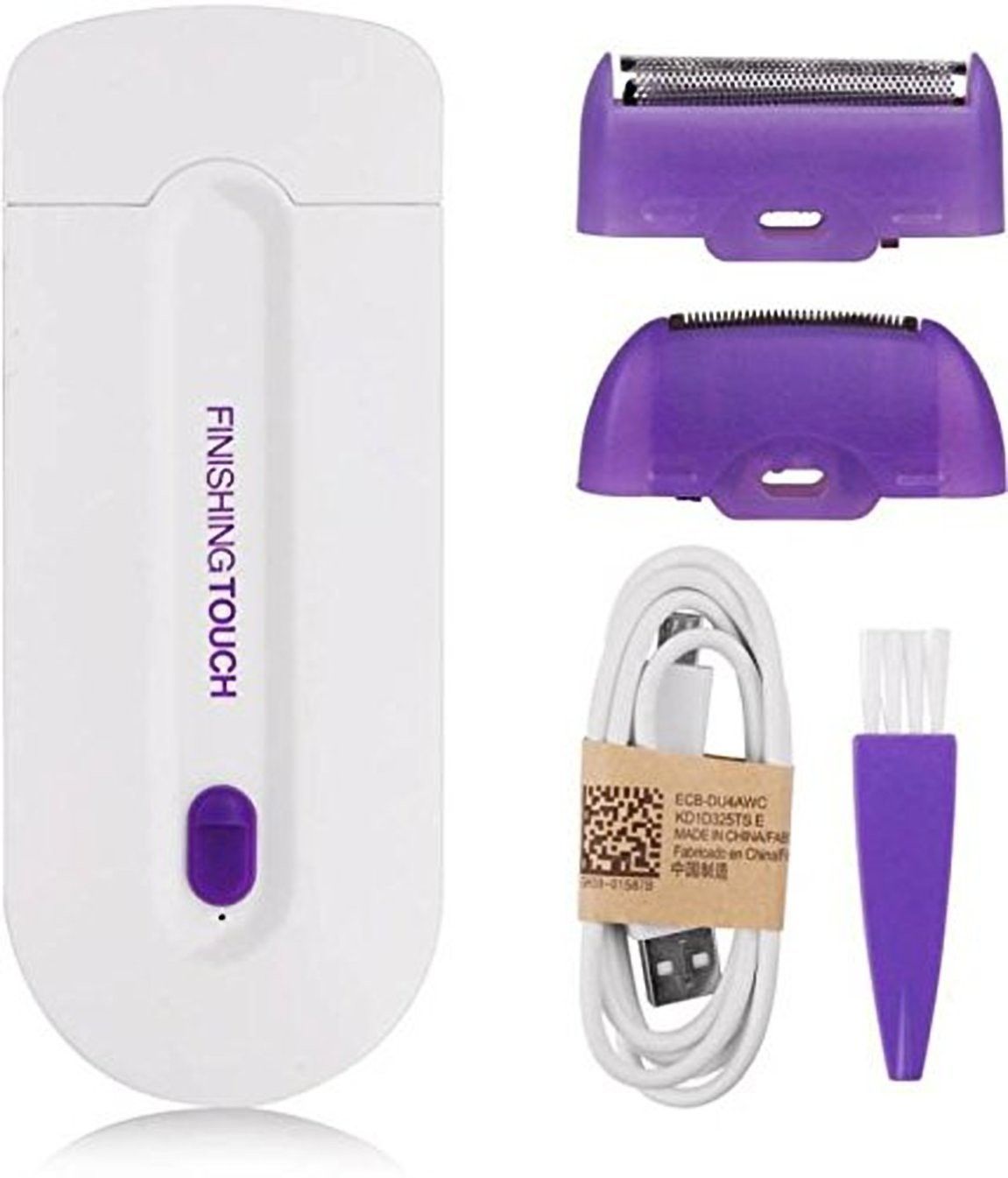 Hon's Care Finishing Touch Pain Free Rechargeable Hair Remover Trimmer Shaver With Touch Sense Cordless Epilator-image-8