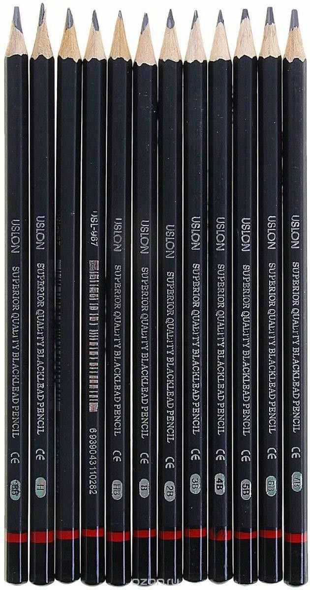 Professional Sketch and Drawing pencils, Art Pencil Box Contains 12 Pieces Pencil-image-24