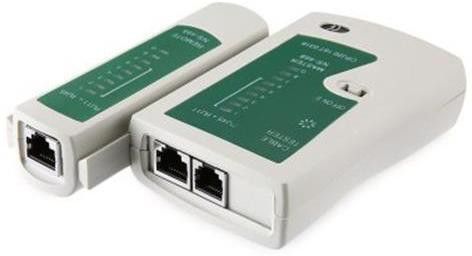 Veokart Net RJ45 Network Cable Tester Ethernet LAN Wire Line Tester Tool Network Interface Card (White) Network Interface Card-image-5