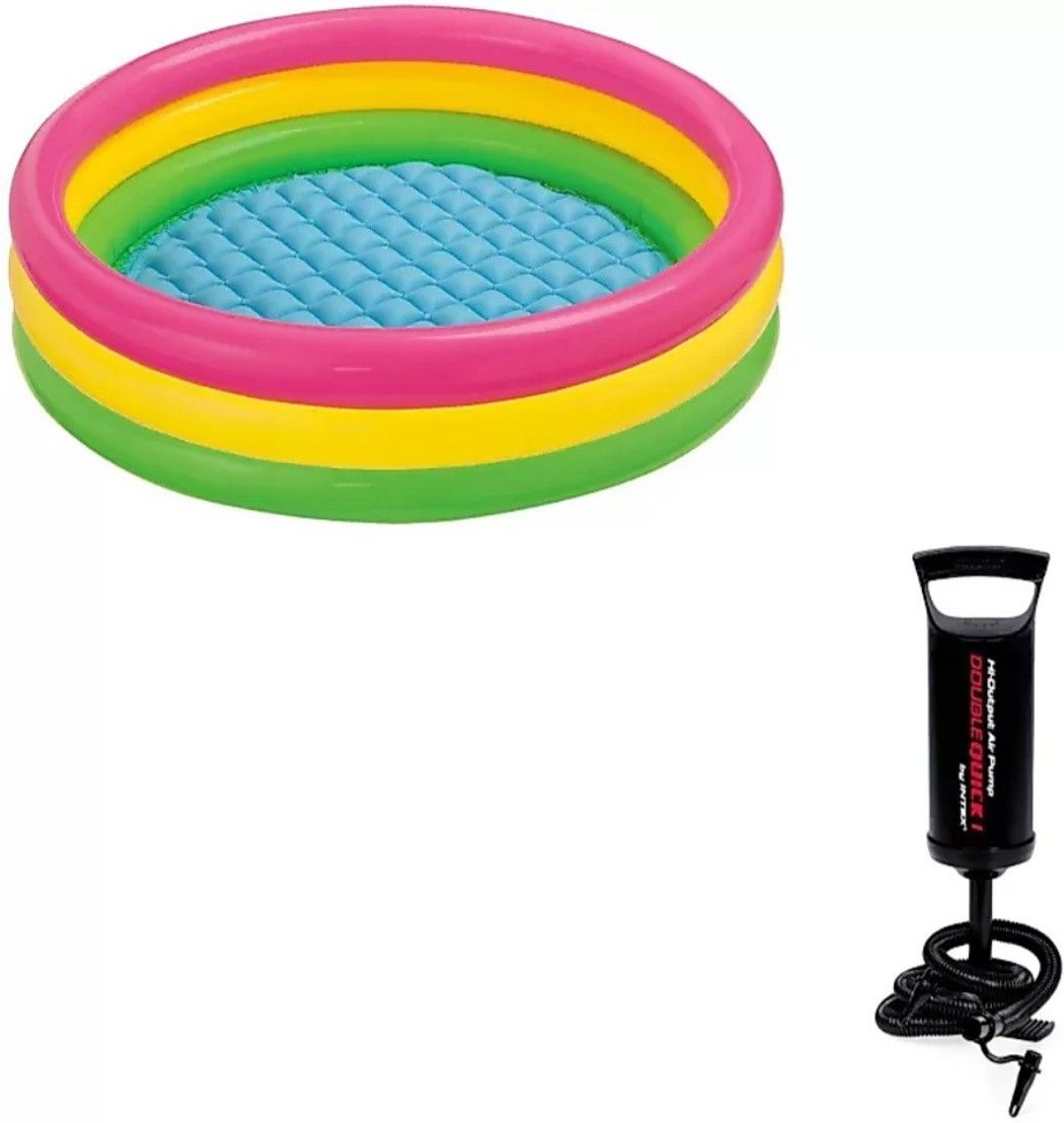 zhomcollection Glow Baby 3 feet Kids Water Pool And Air pump Inflatable Swimming Pool-picture-19