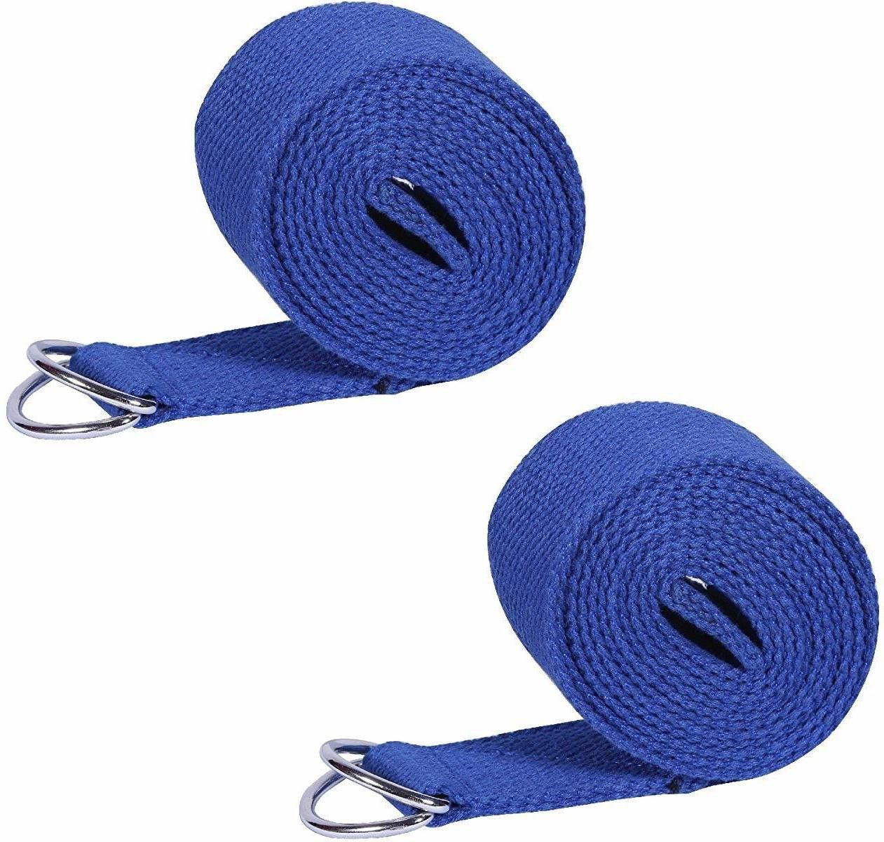 Yoga Belt Long 250CM* Wide 3.8CM Thick 0.1CM Yoga Props 2 in 1 Set Microfibre Yoga Strap-image-10