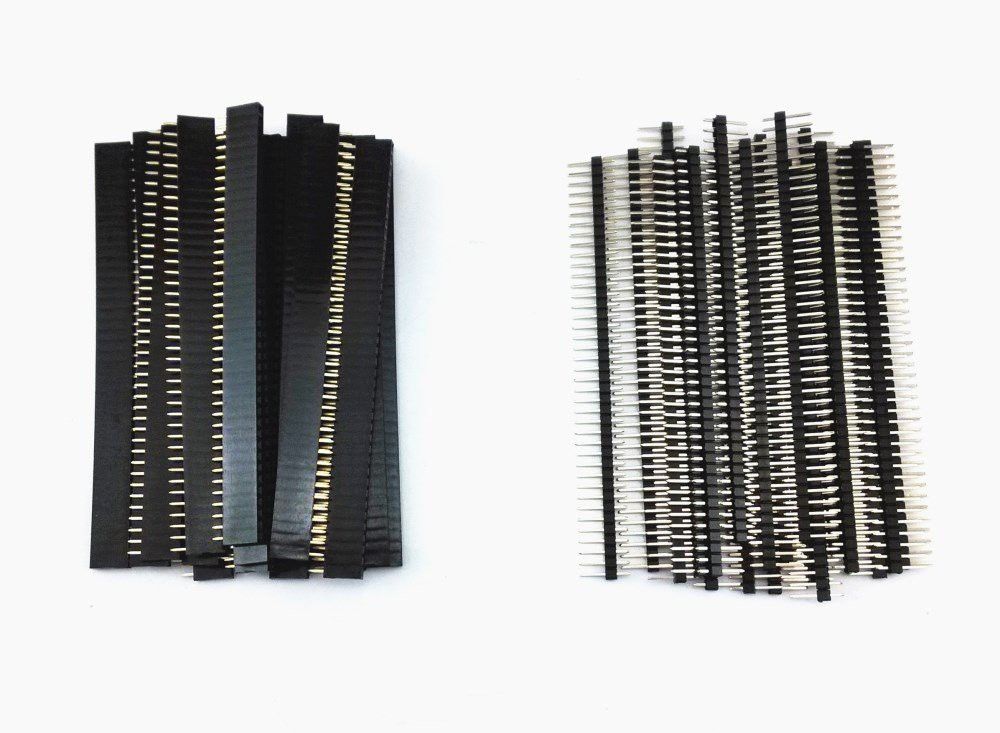 aptechdeals 10 Pieces 40 Pin 1X40 Single Row Male to Female Breakable Pin Header Connector Strip For Arduino(10pc male &10pc Female) Electronic Components Electronic Hobby Kit-picture-17