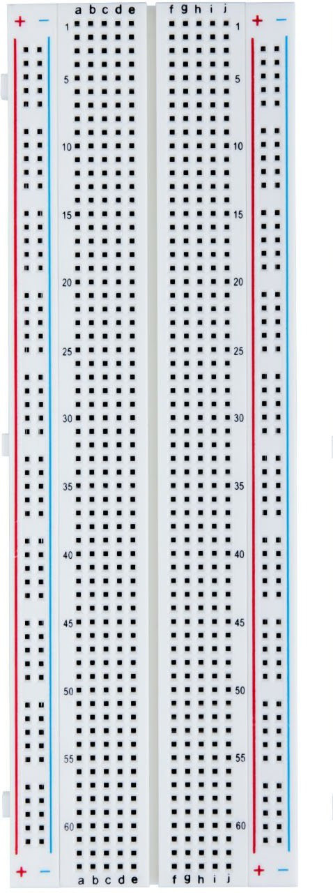 aptechdeals Breadboard 830 Tie Points - Self Adhesive Bread Board - Solderless bread board | PCB BreadBoard (830 Point) Electronic Components Electronic Hobby Kit image 1