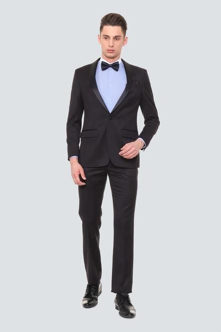 louis philippe Men 2 Piece Solid Suit-picture-17