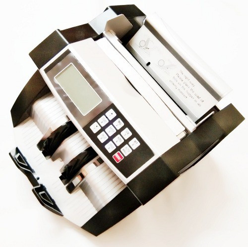 HANUTECH STYLISH BLACK LCD TALKING MODEL CURRENCY COUNTING MACHINE WITH MANUAL VALUE OPTION Note Counting Machine image 1