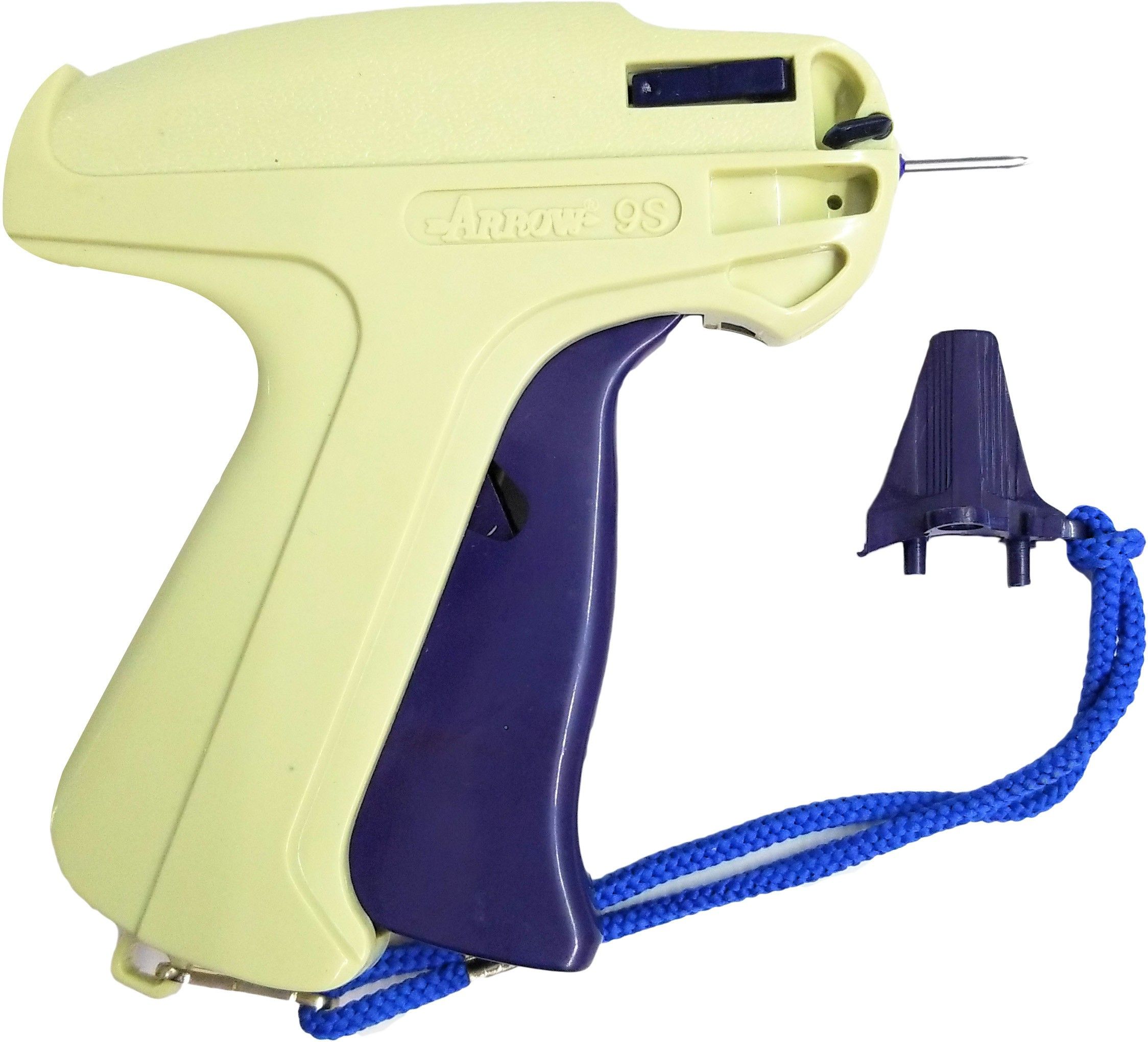 9S Arrow Tag Gun,10mm 1000 Black Tag Pin Barbs,1 Needle Cloth Price Label Attacher Taging Gun