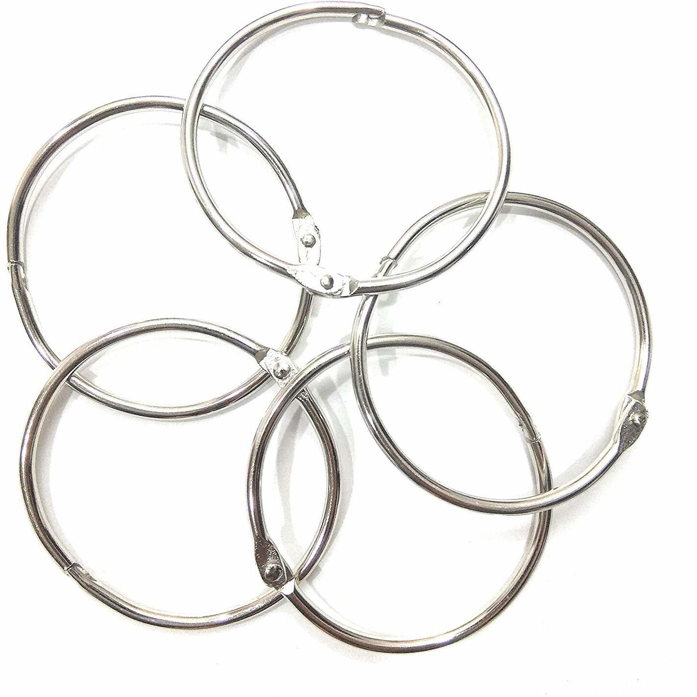 Arham Metal Loose Leaf Book Binder Buckle Rings Scrapbook Sketchbook Craft Photo Album DIY Binding Ring Size :- 5 cm 5 Pieces Manual Ring Binder-image-17