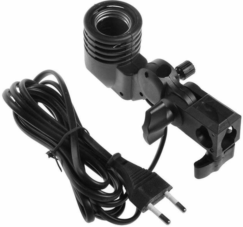 MILLETS Photography Photo Light Lamp Bulb Single Holder E27 Socket Bracket Camera Rig