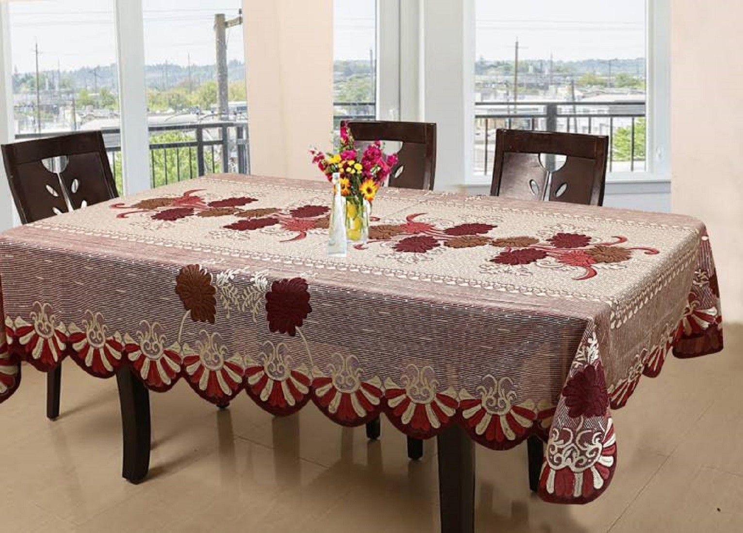 Floral 8 Seater Table Cover