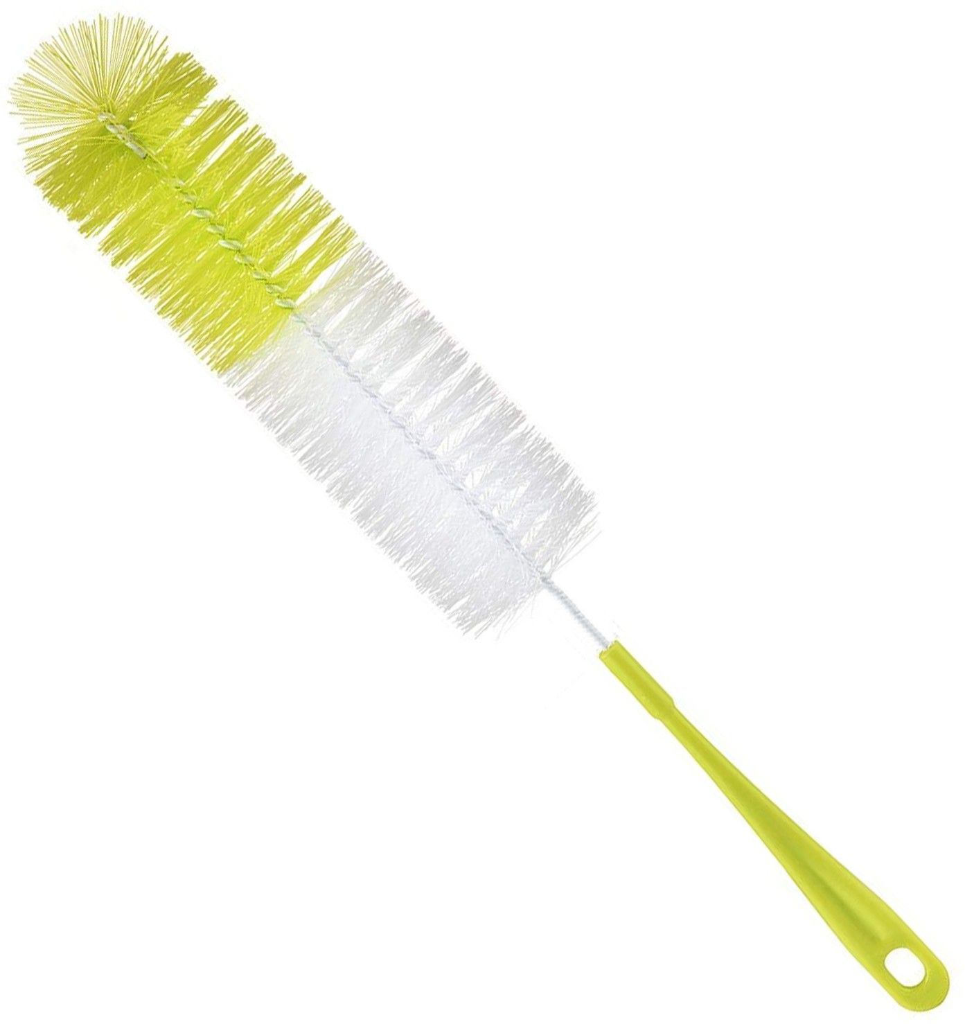 Long Bottle Cleaning Brush 16" Extra Long x 2.17" (Yellow) Extra Wide Cleaner for Washing Decanter, Thermos, Water Bottle-image-11