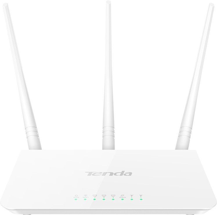 TENDA F3 Wireless Router Wireless Router 2.4 GHz 300 Mbps Wifi Speed Single Band External Antenna ADSL (Telephone)
