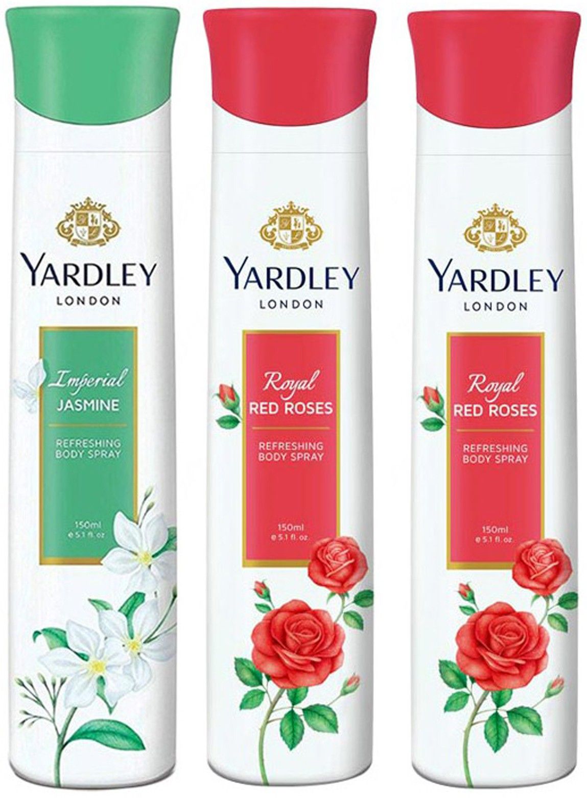 yardley london Jasmine & Red Rose Deodorant Spray - For Women-picture-2