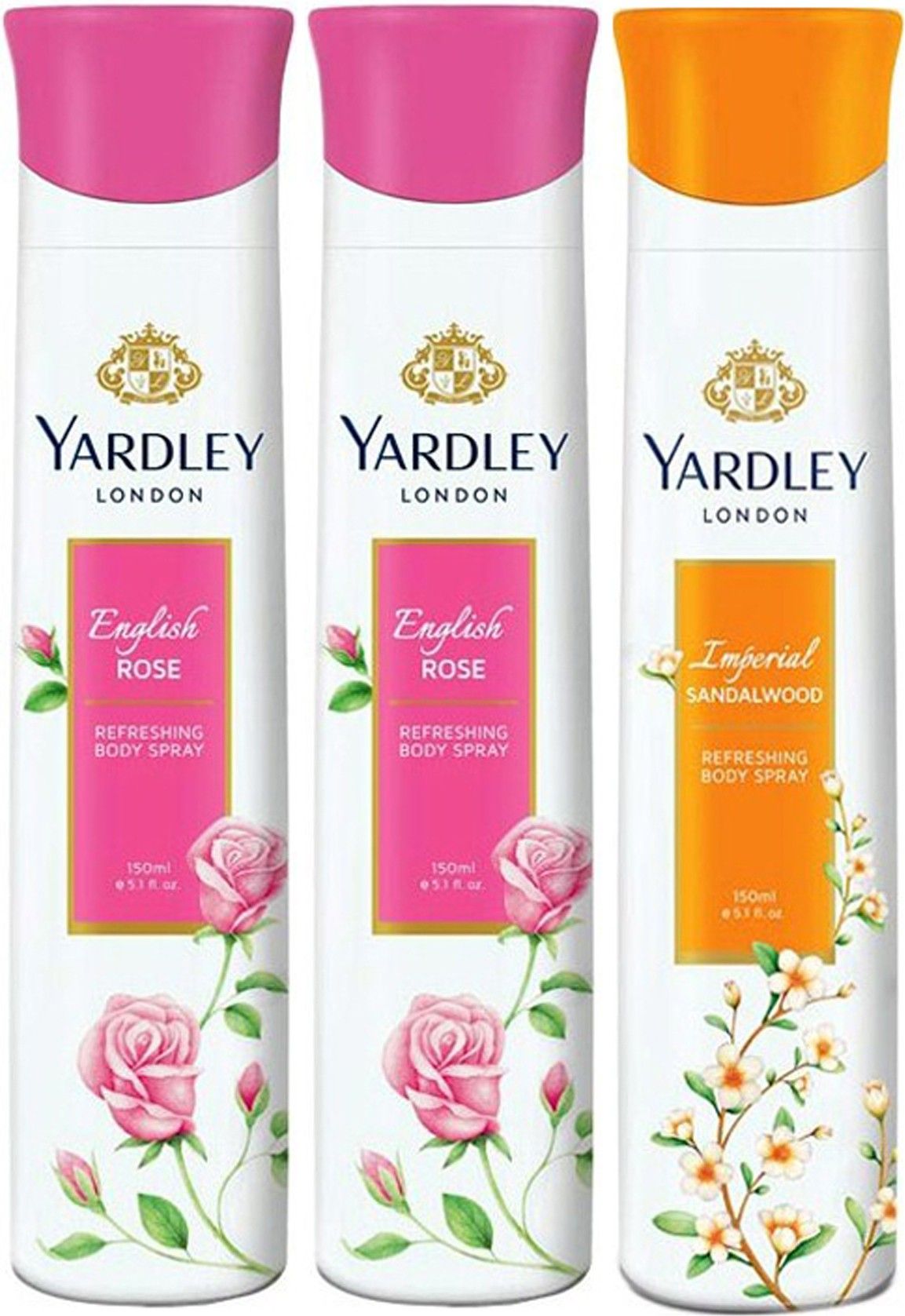 yardley london English Rose & Sandal Deodorant Spray - For Women-picture-0