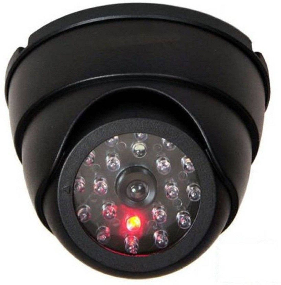 WOLBLIX Dummy Security CCTV Fake Dome Imitation Surveillance Security Camera with blinking red LED Light Indication. For home or office Security Security Camera (1 Channel) Security Camera-image-1