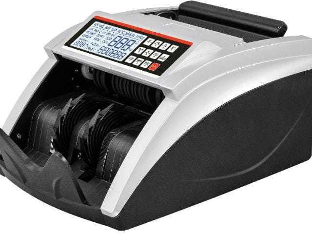 STS currency counting with fake note with dust cover Note Counting Machine image 1