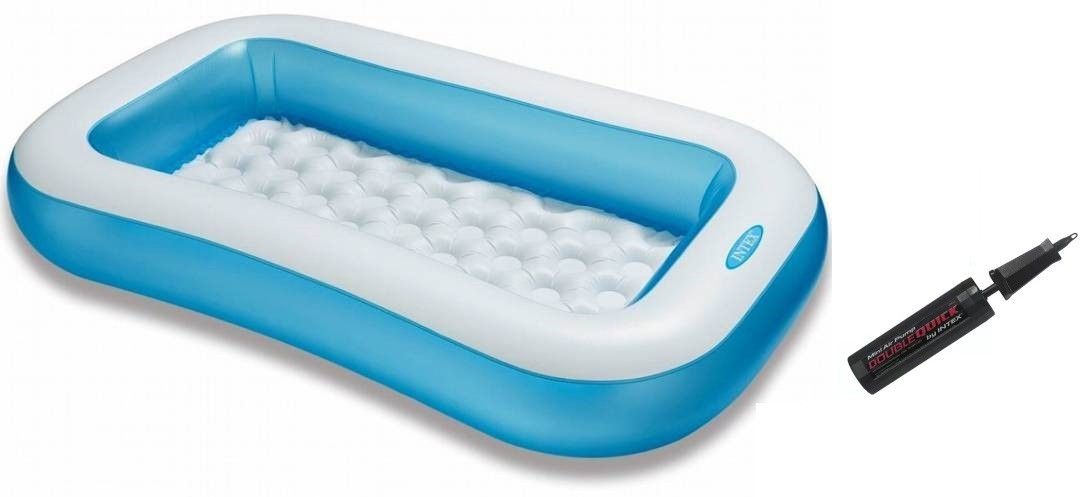 Inflatable Water Tub Pool 5ft For Kids swimming Inflatable Pool (Blue) with Pump Inflatable Swimming Pool