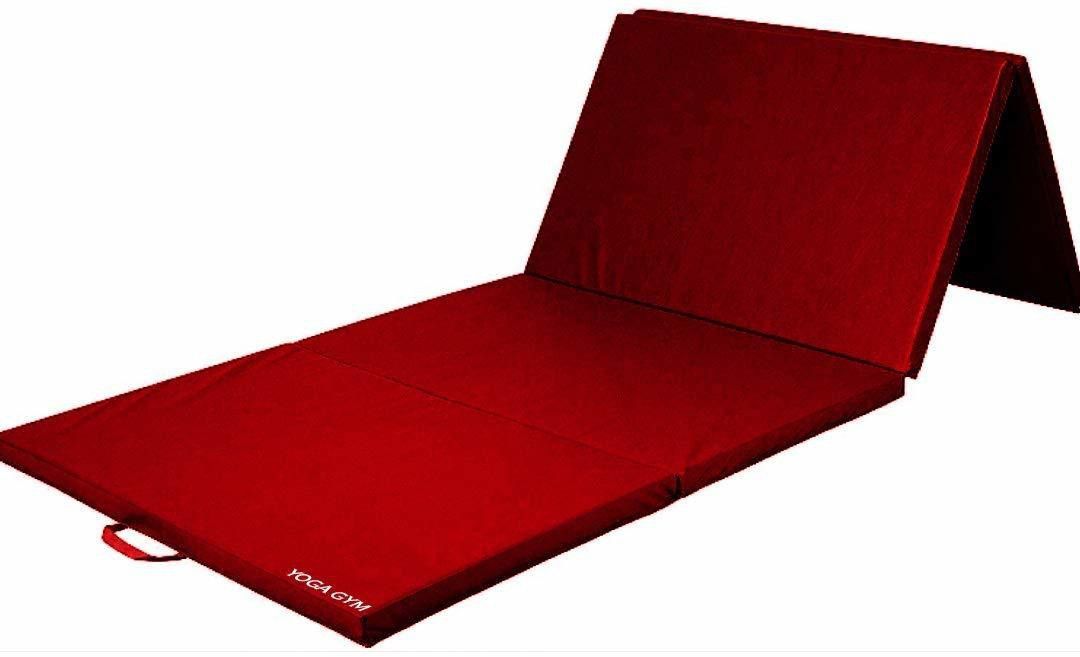 hackerx Gym/ Gymnastics/ Traveling/Tumbling High Destiny Foam Foldable Red 12 mm Yoga Mat-picture-20