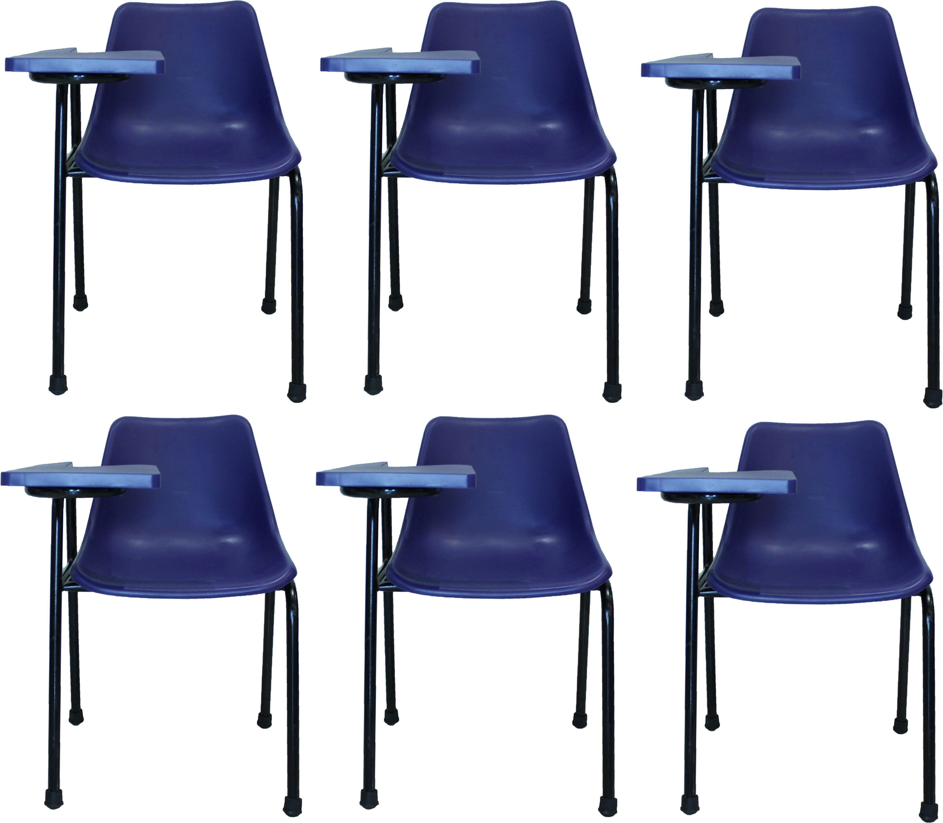 Student Chair With Writing Pad, Heavy Density Pipe, Anti Skid Buffer in Blue Color (Set of 6) And 1 Year Warranty NA Study Arm Chair-image-36