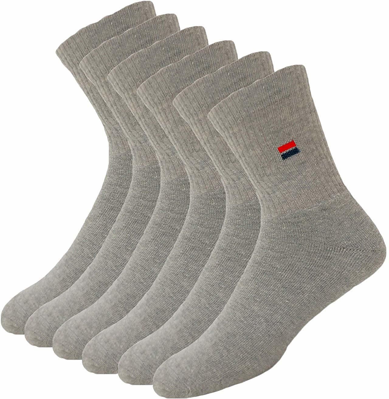 Men Solid Mid-Calf/Crew