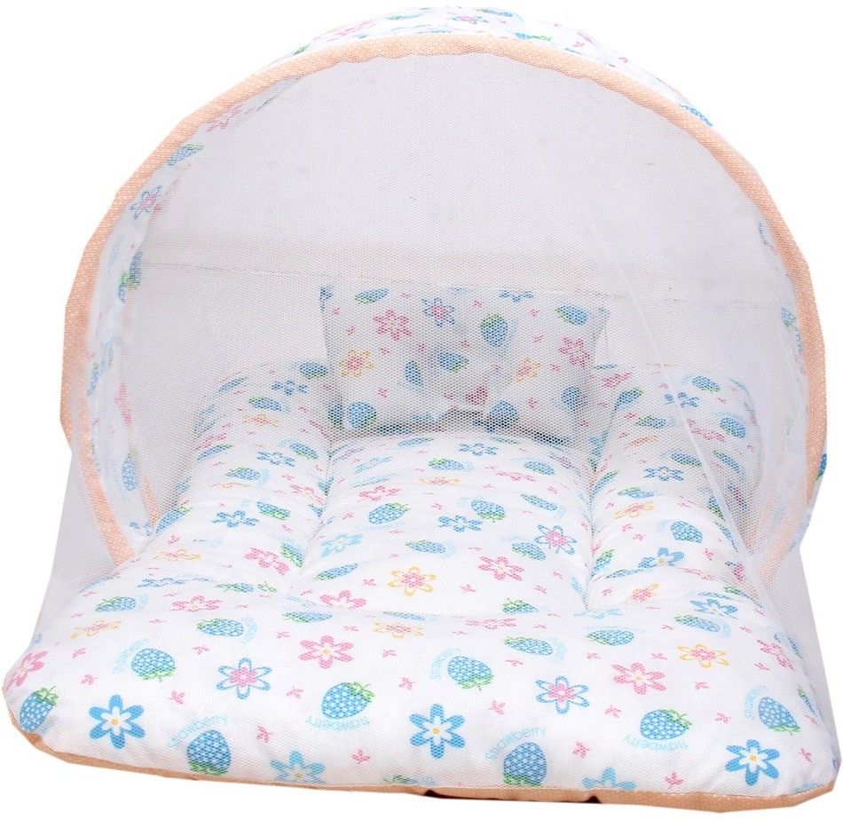 Cotton Infants orangee strabry neet beed Mosquito Net-image-19