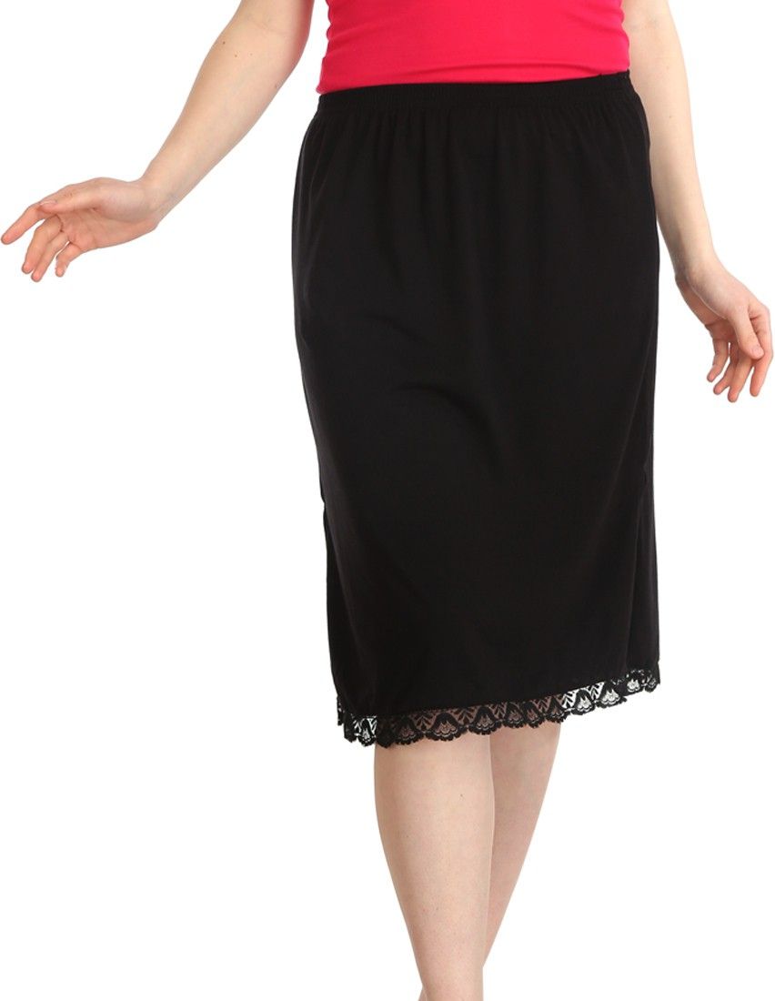 splash Women Solid Straight Black Skirt-picture-17