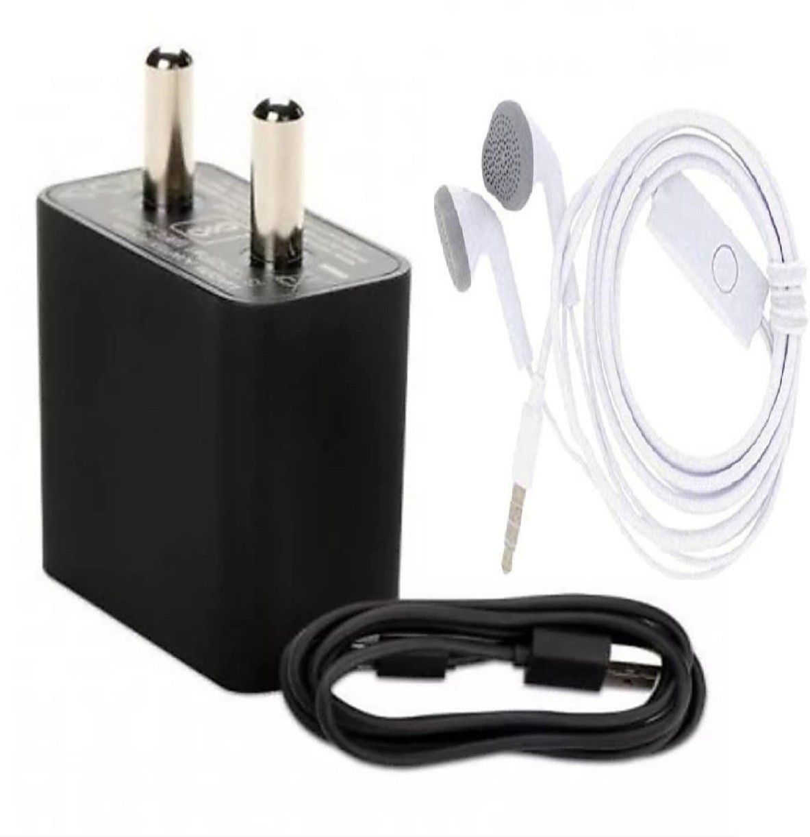 fyn store Wall Charger Accessory Combo for Original 2 Amp Fast Charger For (M)(I) Note Five, Note Five Pro, Note Six , Note Six Pro, 3S , 3S (Prime) ,Note Four, Five A, SixA With 1 Meter Micro USB Charging Data Cable And Earphone Support All Xiao[mi] Android Phone Mobile Charger-picture-31