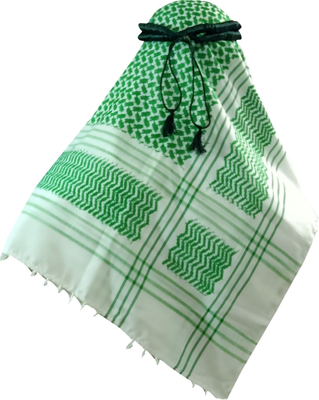 Graphic Print Cotton Blend Men Green Scarf-image-28