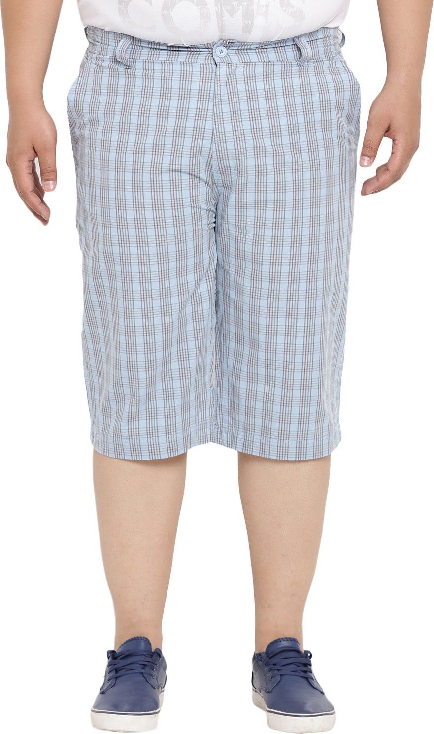 john pride Checkered Men Three Fourths-picture-12