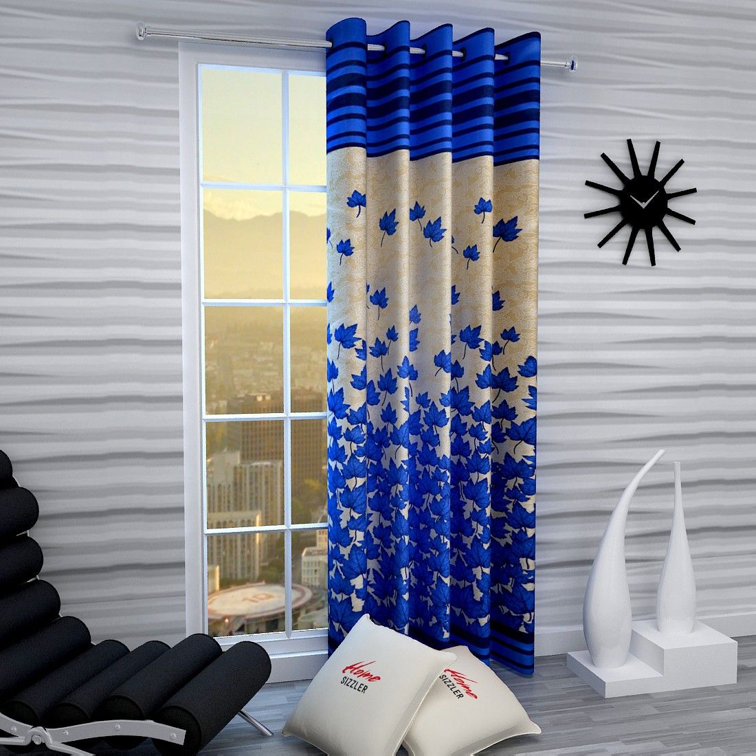 home sizzler 153 cm (5 ft) Polyester Semi Transparent Window Curtain Single Curtain-picture-11