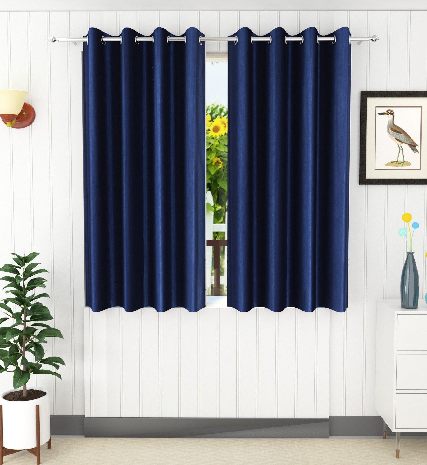 flipkart smartbuy 152.4 cm (5 ft) Window Polyester Curtain (Pack Of 2)-picture-11