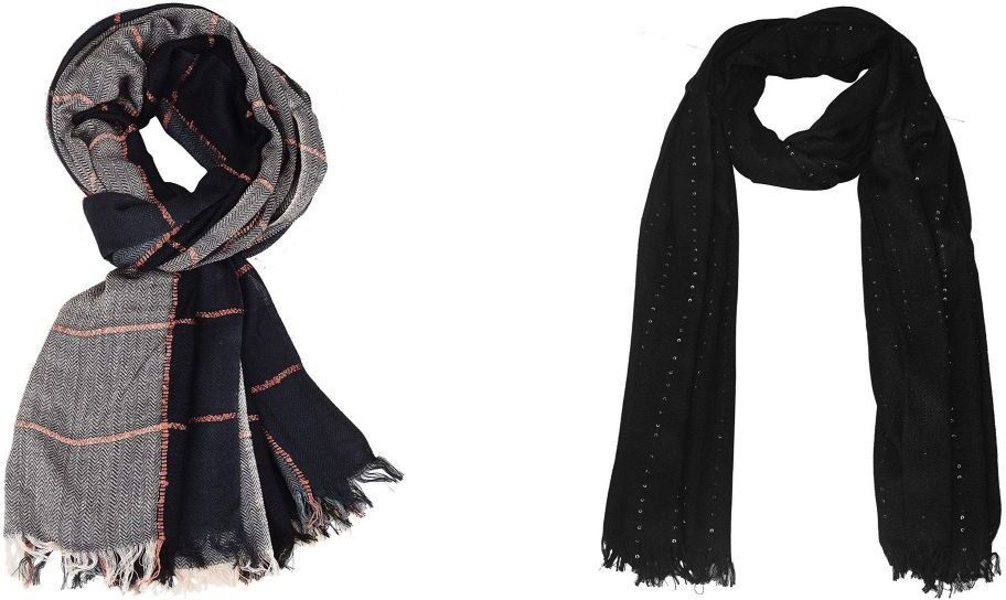pappi boss Self Design, Striped Pure Cotton Men Multicolor Fancy Scarf-picture-23