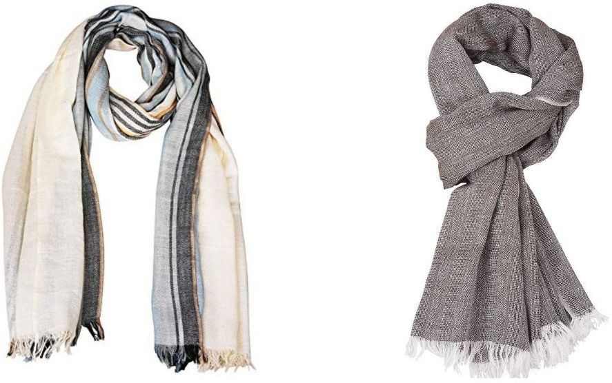 aimee Self Design Pure Cotton Men Multicolor Fancy Scarf-picture-14