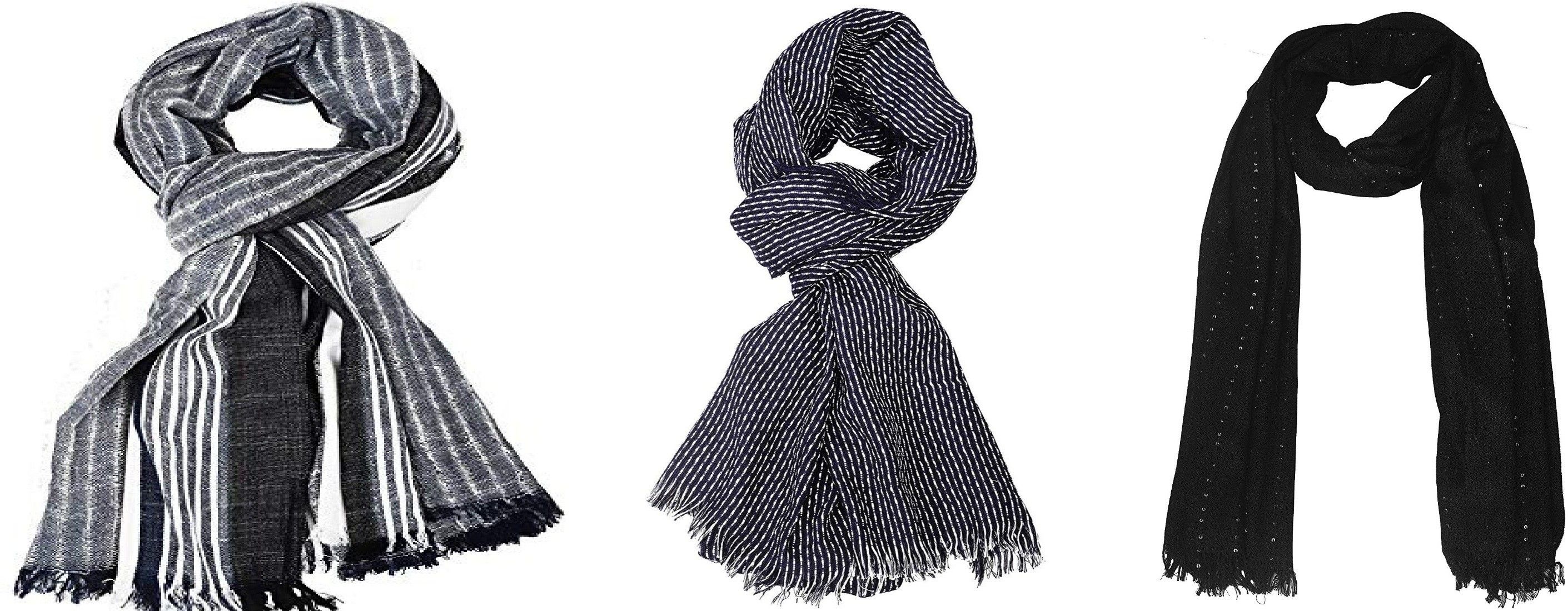 aimee Self Design Pure Cotton Men Multicolor Fancy Scarf-picture-28