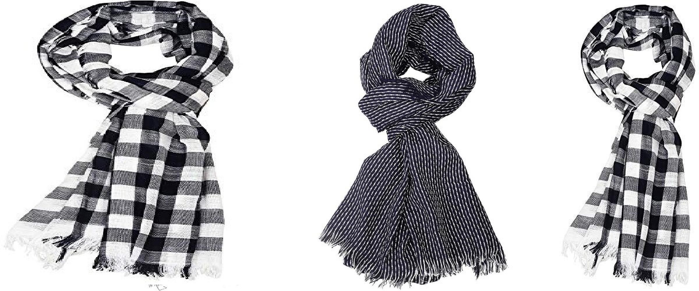 aimee Checkered Pure Cotton Men Multicolor Fancy Scarf-picture-13