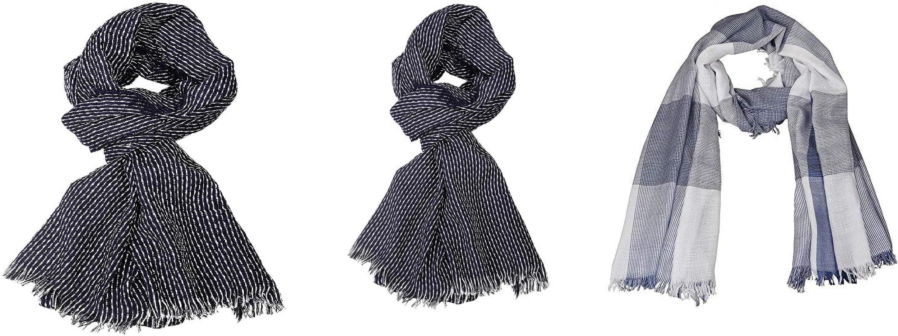 aimee Striped Pure Cotton Men Multicolor Fancy Scarf-picture-12