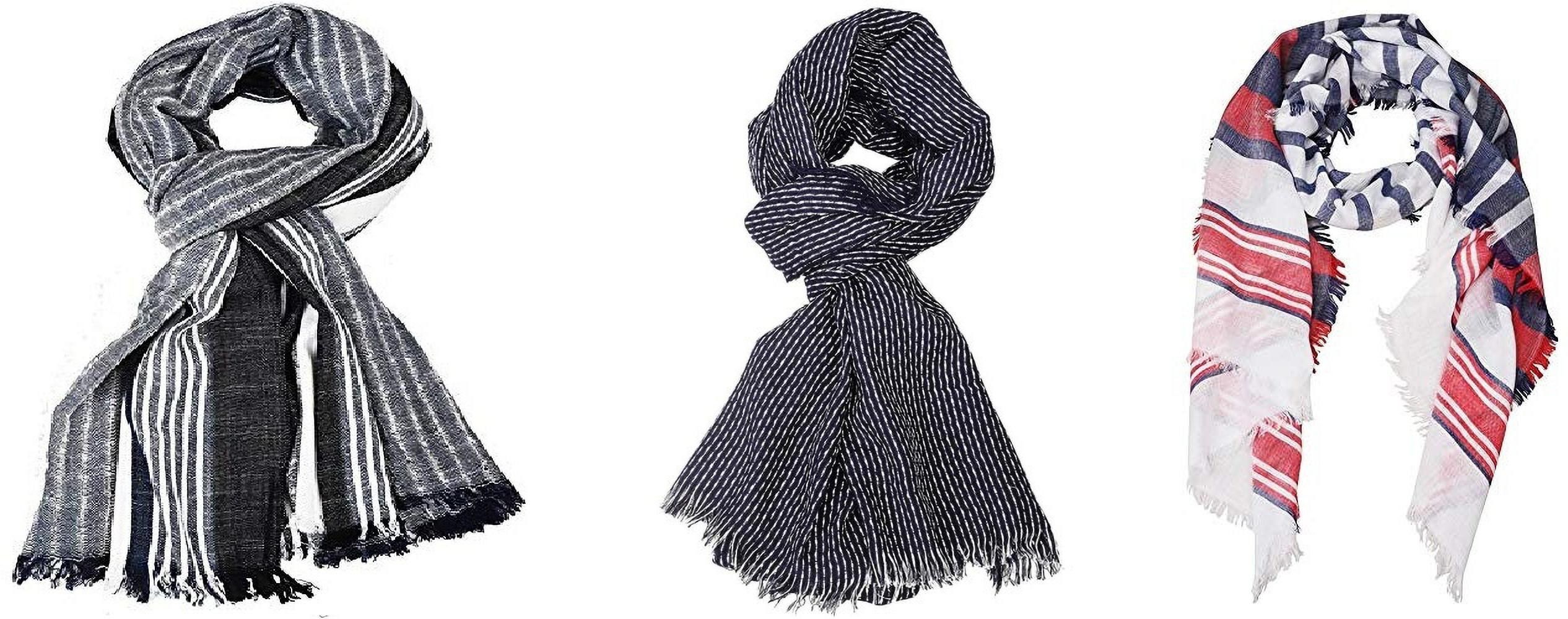 aimee Striped Pure Cotton Men Multicolor Fancy Scarf-picture-13