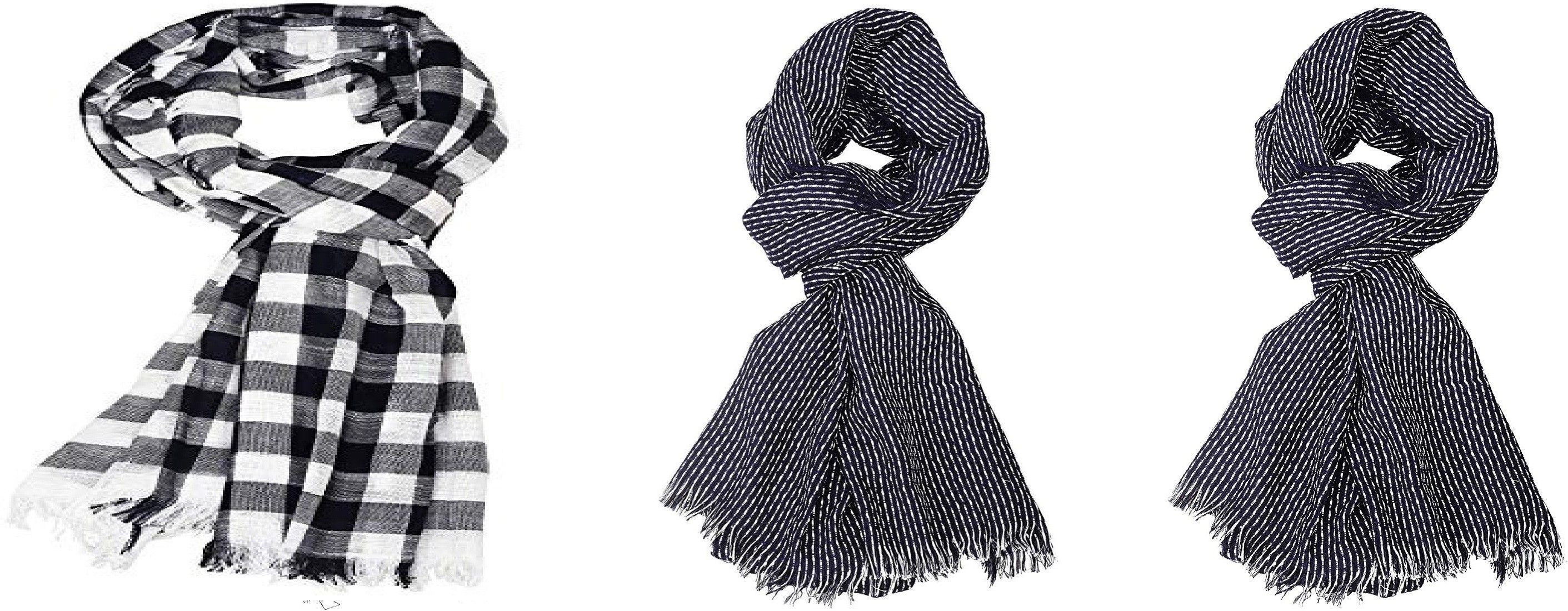 aimee Self Design Pure Cotton Men Multicolor Fancy Scarf-picture-32