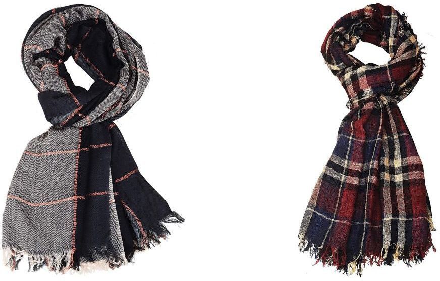 aimee Checkered Pure Cotton Men Multicolor Fancy Scarf-picture-30