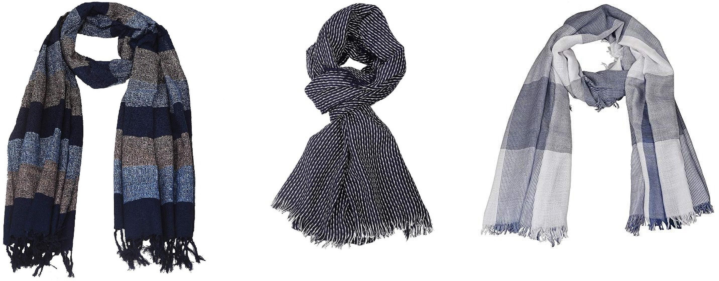 aimee Striped Pure Cotton Men Multicolor Fancy Scarf-picture-15