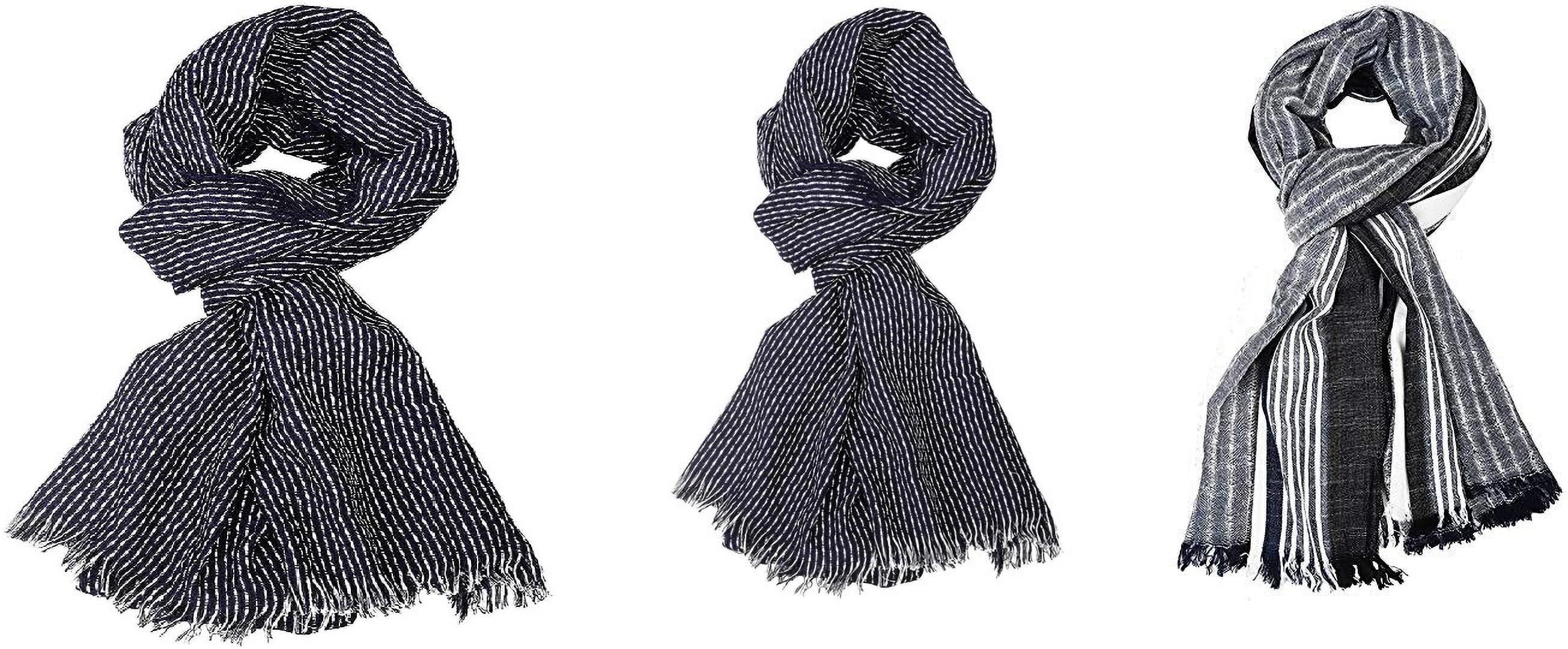 aimee Striped Pure Cotton Men Multicolor Fancy Scarf-picture-14