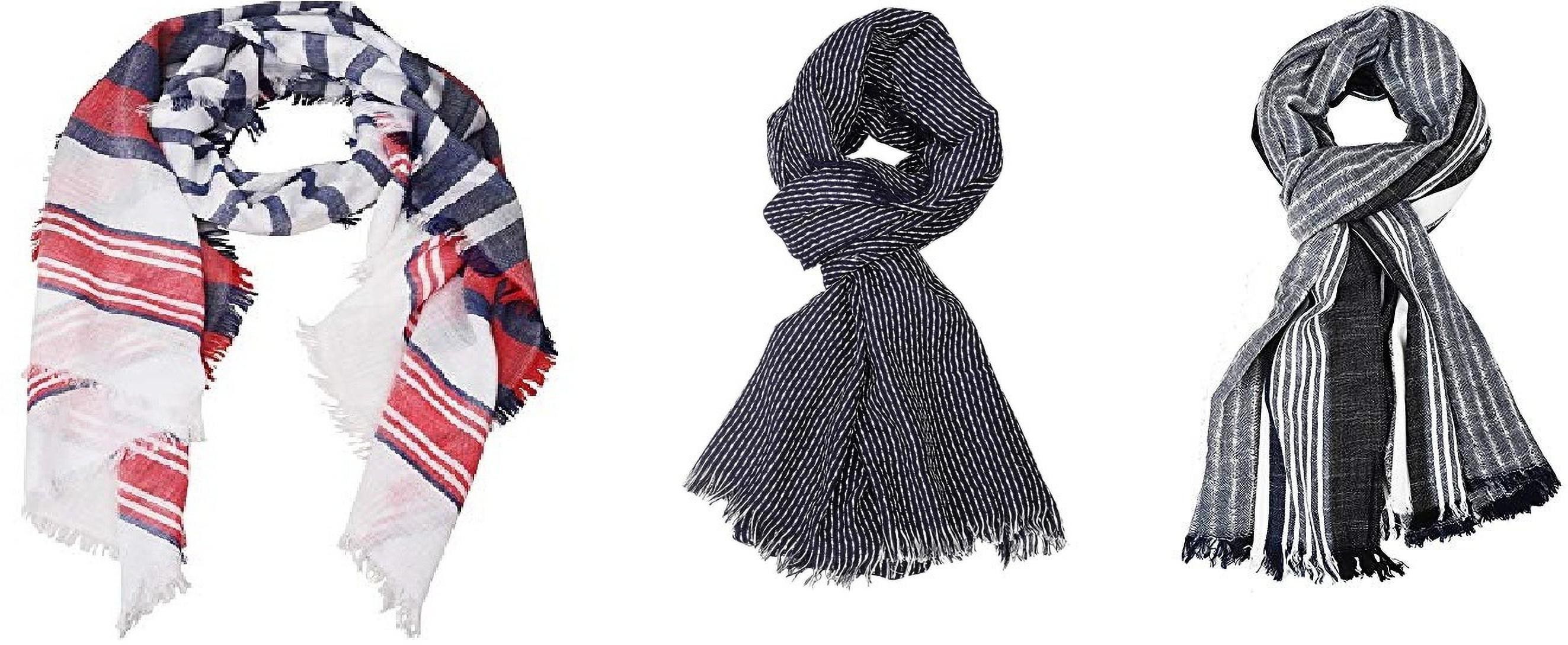 aimee Striped Pure Cotton Men Multicolor Fancy Scarf-picture-24