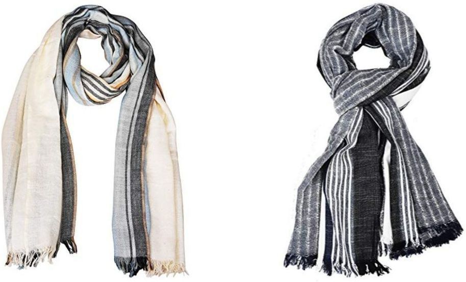 Self Design Pure Cotton Men Multicolor Fancy Scarf-image-32