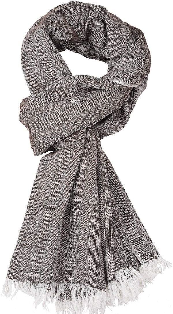 Self Design Pure Cotton Men Grey Fancy Scarf-image-17